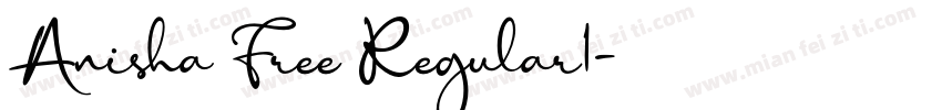 Anisha Free Regular1字体转换